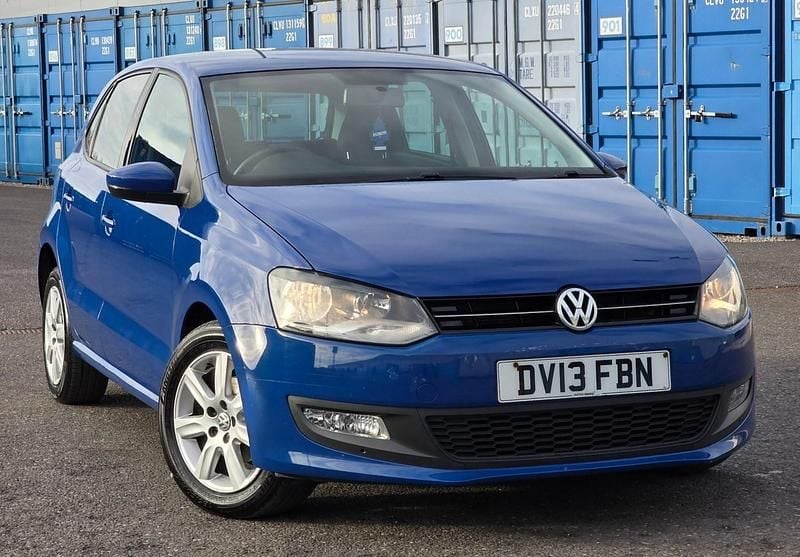 Used VW Polo Match 75 HP (55 kW) 2013 Blue Hatchback