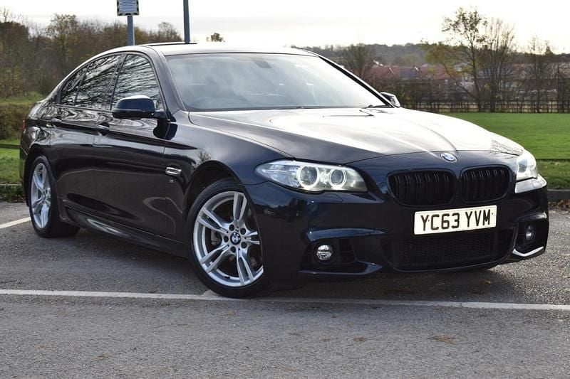 Black Used 2013 BMW 520 M Sport Sedan | £8,690 (Fair price) - Image 1/4