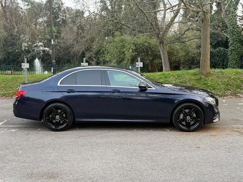 Used Mercedes E350 AMG line 258 HP (189 kW) 2017 Blue Sedan