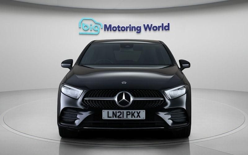 Used Mercedes A250 AMG line 259 HP (190 kW) 2021 Black Hatchback