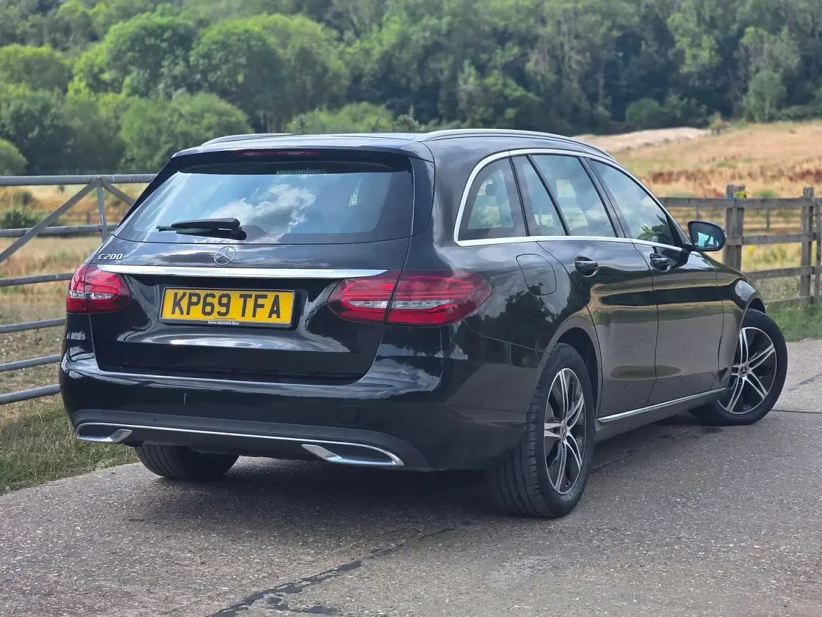 Used Mercedes C200 Premium 2019 Black Estate