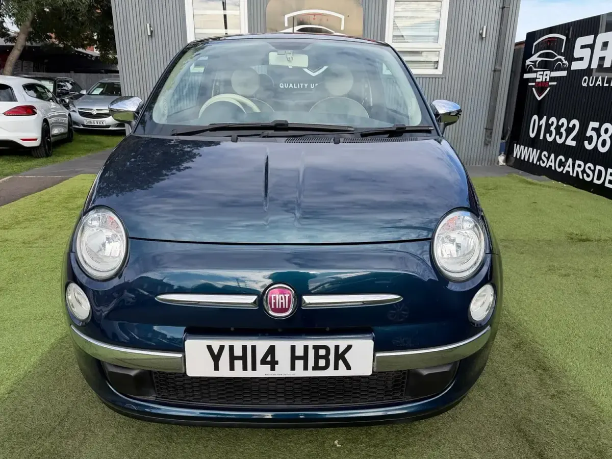 Used Fiat 500 Lounge 69 HP (50 kW) 2014 Blue Hatchback