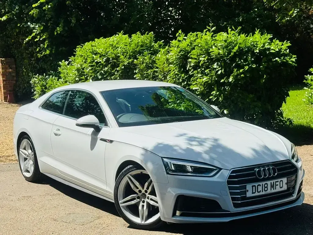 Used Audi A5 S-Line 190 HP (139 kW) 2018 White Coupe