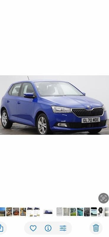 Blue Used 2020 Skoda Fabia SE Hatchback | £6,350 (Good price) - Image 1/1