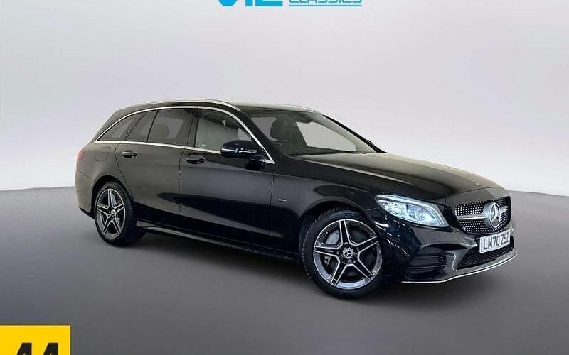 Used Mercedes C300e AMG line 320 HP (235 kW) 2021 Black Estate