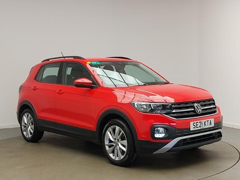 Red Used 2021 VW T-Cross SE SUV | £15,998 (Fair price) - Image 1/4