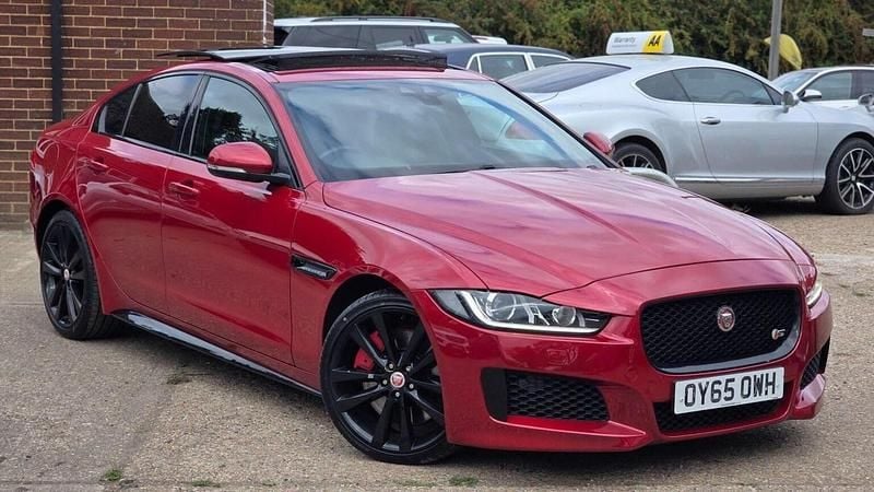 Red Used 2015 Jaguar XE S Sedan | £10,699 (Fair price) - Image 1/4