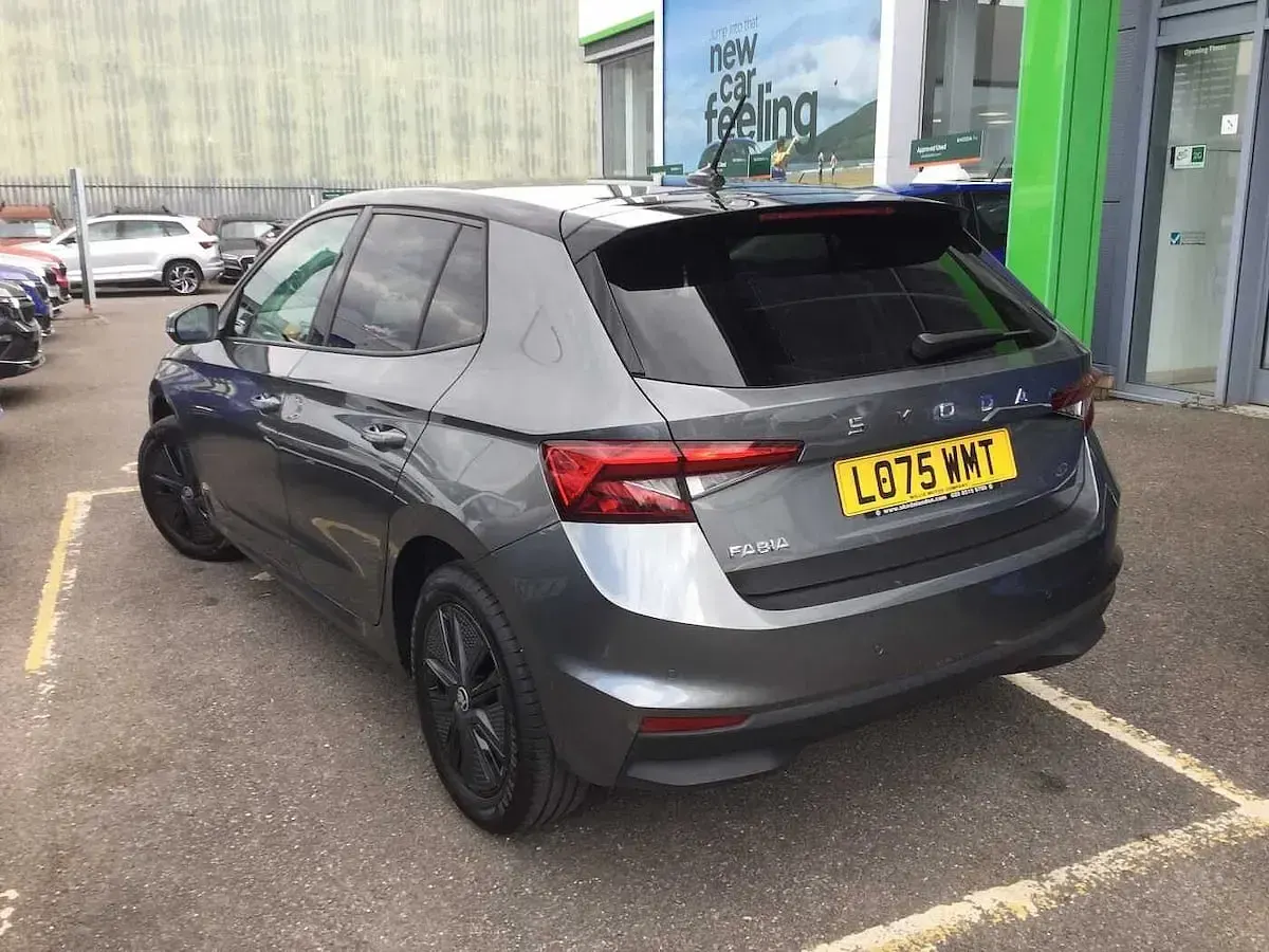 Used Skoda Fabia Design Edition 85 HP (62 kW) 2026 Graphite grey metallic black magic pearl effect Hatchback