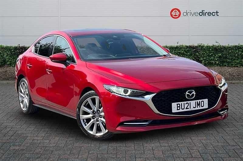 Red Used 2021 Mazda 3 Inclusive Sedan | £14,900 (Fair price) - Image 1/4