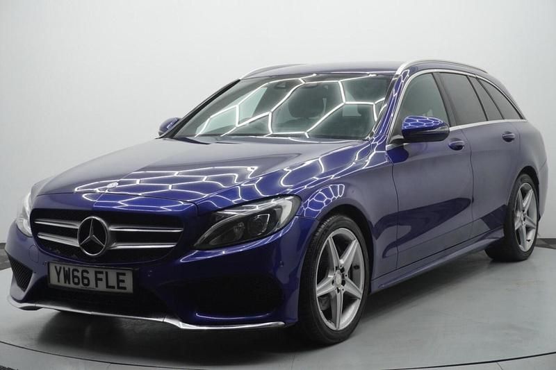 Used Mercedes C200 AMG line 2017 Blue Estate