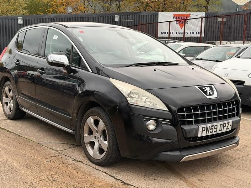 Black Used 2009 Peugeot 3008 Hatchback | £1,150 (Expensive) - Image 1/4