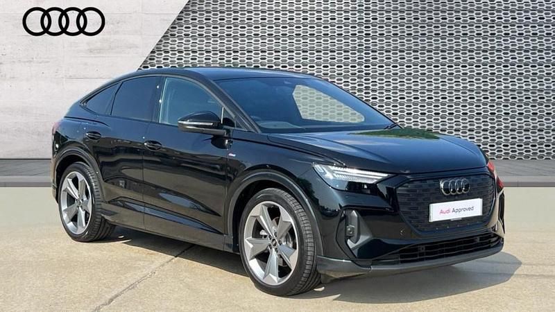Black Used 2024 Audi Q4 e-tron Black Edition SUV | £32,438 (Super price) - Image 1/4