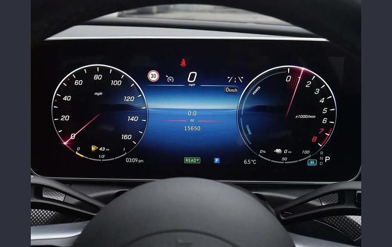 Used Mercedes C300e AMG Line Premium 308 HP (226 kW) 2024 Blue Sedan