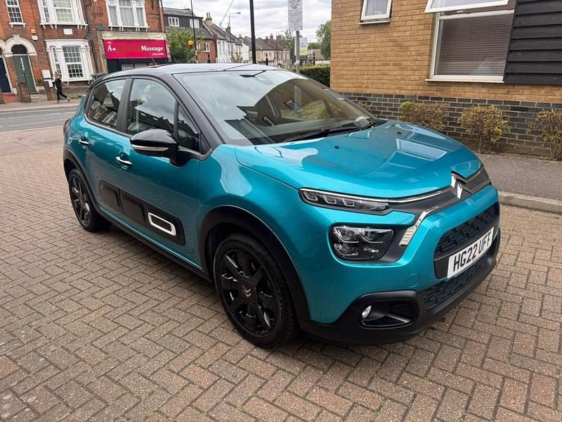 Blue Used 2022 Citroën C3 PureTech Hatchback | £8,395 (Super price) - Image 1/4