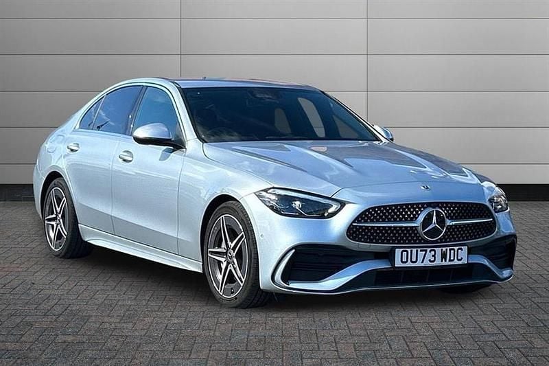 Used Mercedes C300 AMG line 258 HP (189 kW) 2023 Silver Sedan