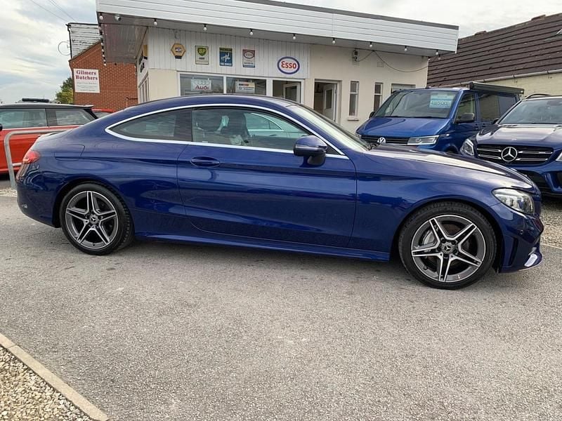 Used Mercedes C200 AMG Line Premium 2019 Blue Coupe