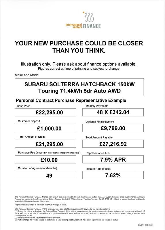 Used Subaru Solterra 150 kW (204 HP) 2022 Blue SUV