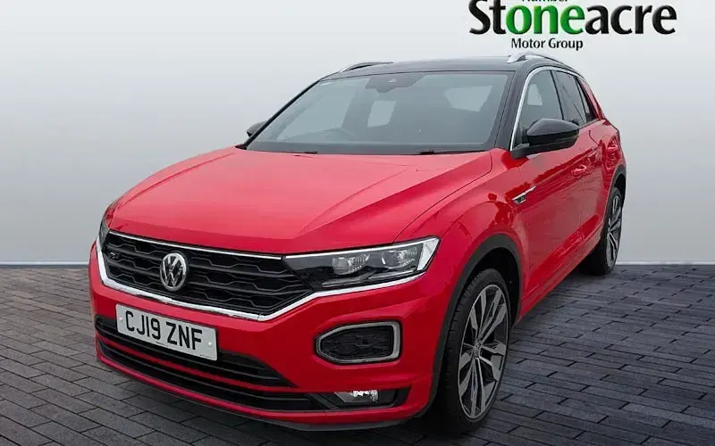Used VW T-Roc R-line 116 HP (85 kW) 2019 Red SUV
