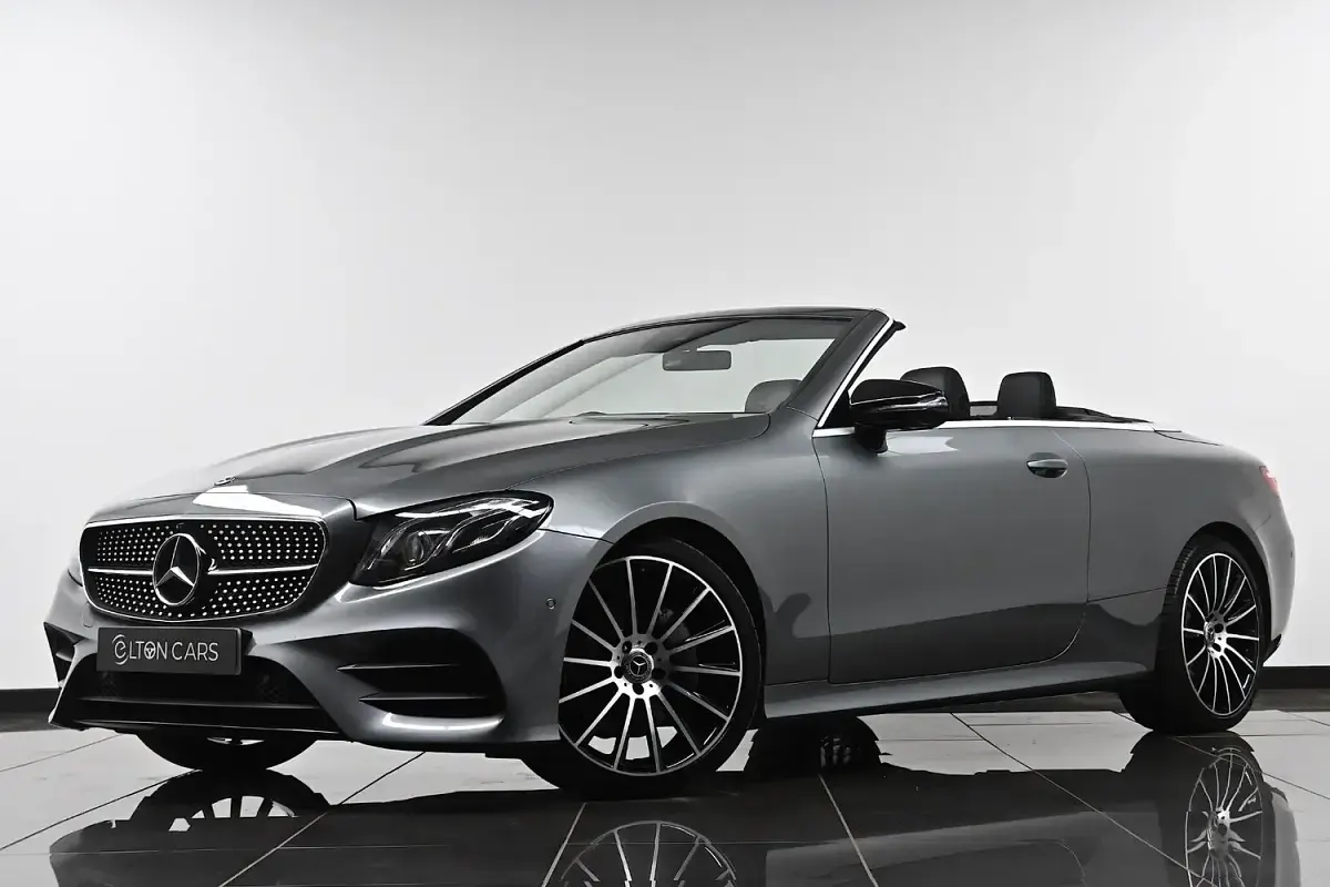 Used Mercedes E220 AMG line 194 HP (142 kW) 2019 Grey Cabriolet