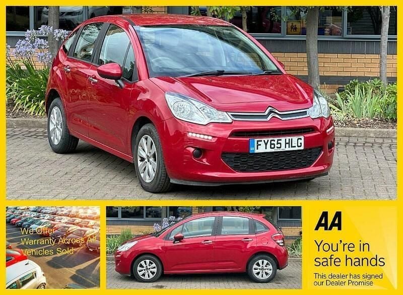 Red Used 2015 Citroën C3 PureTech Hatchback | £3,785 (Good price) - Image 1/4