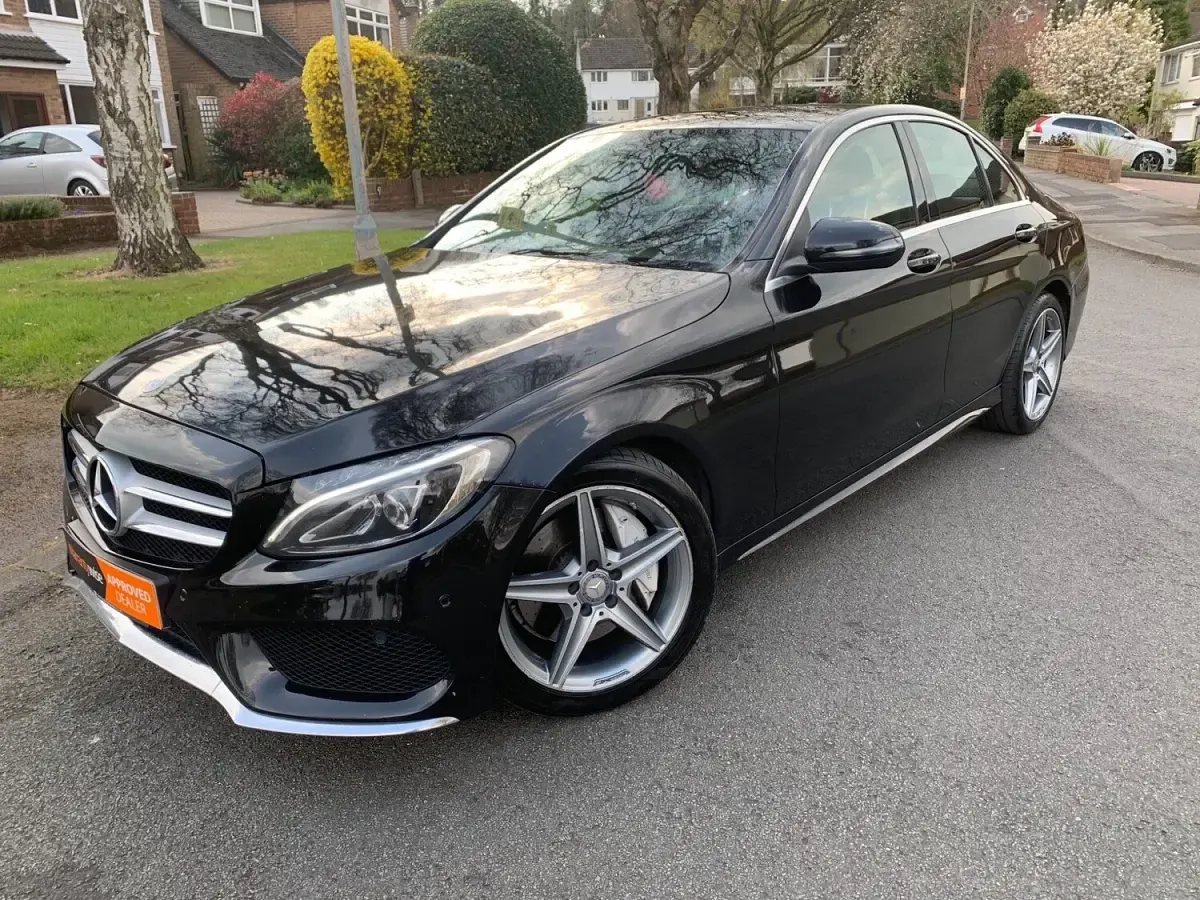 Used Mercedes C250 AMG line 2016 Black Sedan