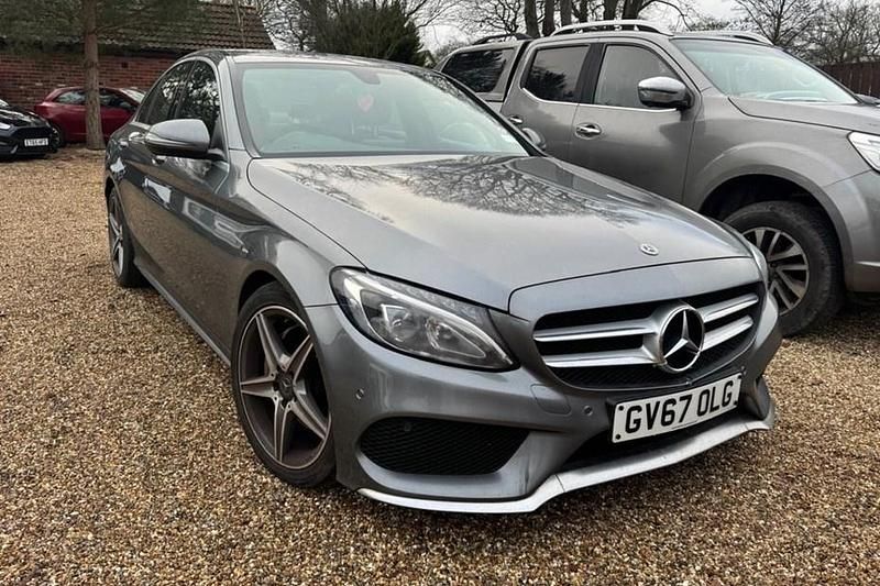 Grey Used 2018 Mercedes C220 AMG line Sedan | £9,795 (Good price) - Image 1/1