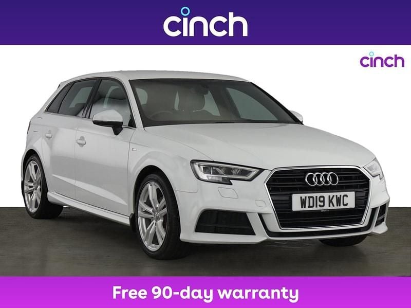 White Used 2019 Audi A3 S-Line Hatchback | £15,099 (Fair price) - Image 1/3