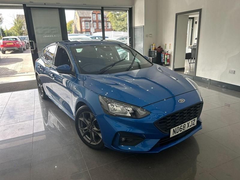 Blue Used 2019 Ford Focus ST-Line Hatchback | £8,495 (Fair price) - Image 1/4