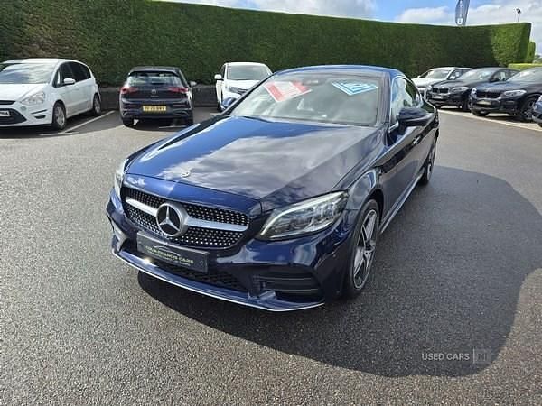 Blue Used 2021 Mercedes C220 AMG Line Premium Coupe | £23,750 (Expensive) - Image 1/4