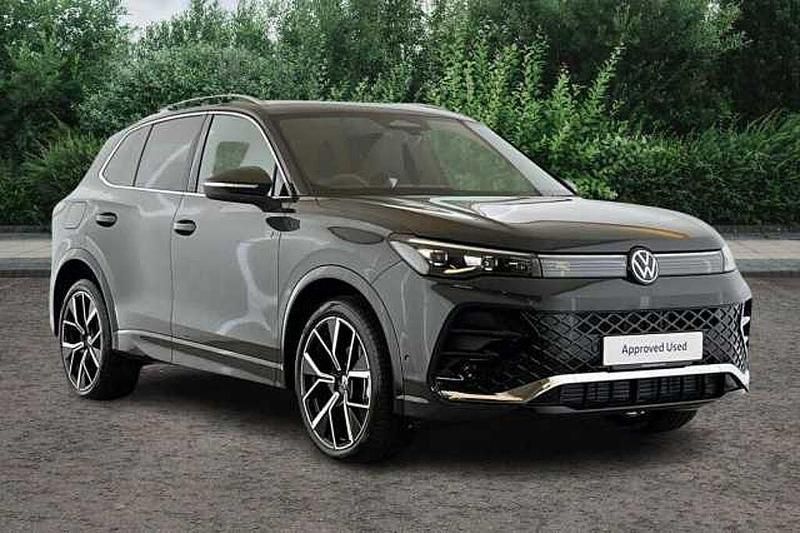Grey New 2025 VW Tiguan R-line SUV | £35,690 (Expensive) - Image 1/4
