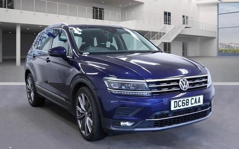 Blue Used 2019 VW Tiguan SEL SUV | £19,199 (Fair price) - Image 1/2