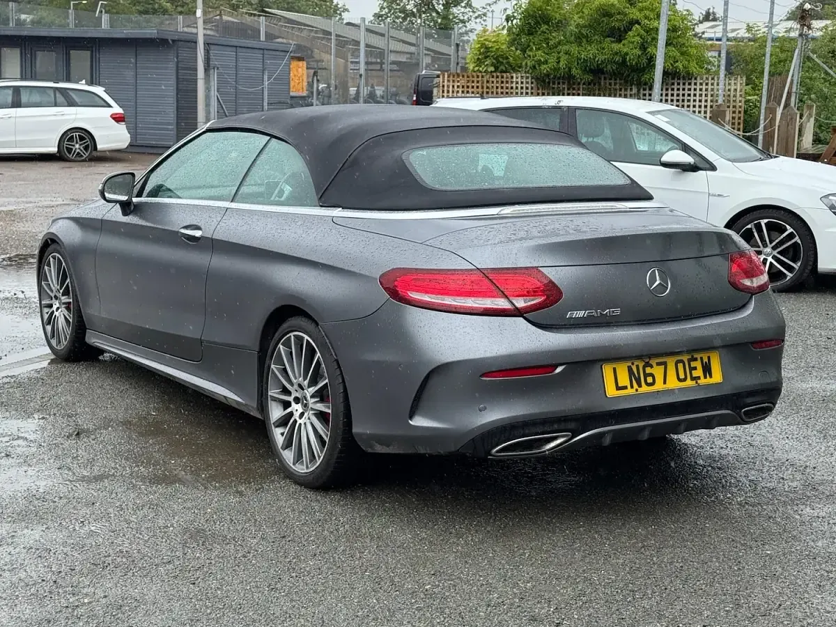 Used Mercedes C220 AMG Line Premium Plus 170 HP (125 kW) 2017 Grey Cabriolet