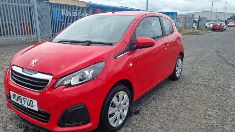 Red Used 2018 Peugeot 108 Active Hatchback | £3,895 (Super price) - Image 1/4