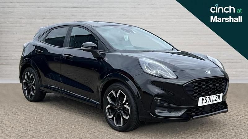 Black Used 2021 Ford Puma Gen-E ST-Line X | £14,111 (Fair price) - Image 1/4