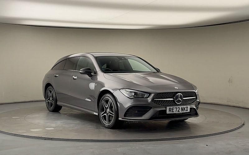 Mountain grey Used 2022 Mercedes CLA250e Shooting Brake AMG line Estate | £17,750 (Super price) - Image 1/4