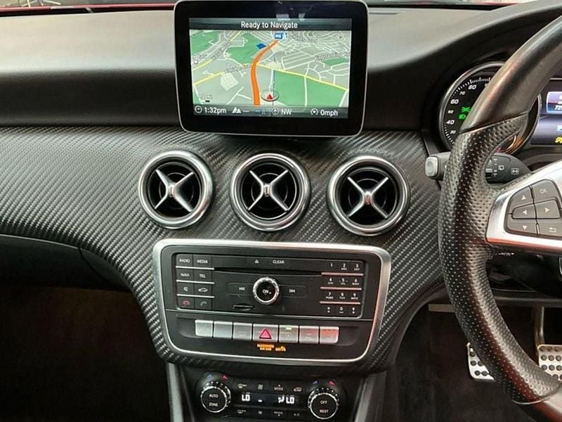 Used Mercedes A200 AMG line 136 HP (100 kW) 2017 Red Hatchback