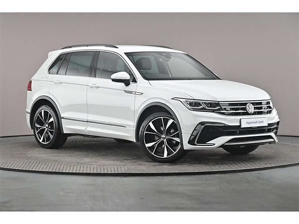 White Used 2023 VW Tiguan R-line SUV | £26,587 (Fair price) - Image 1/4