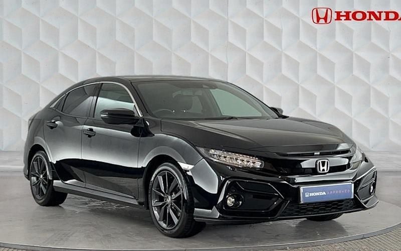 Crystal black Used 2021 Honda Civic EX Hatchback | £13,995 (Fair price) - Image 1/4