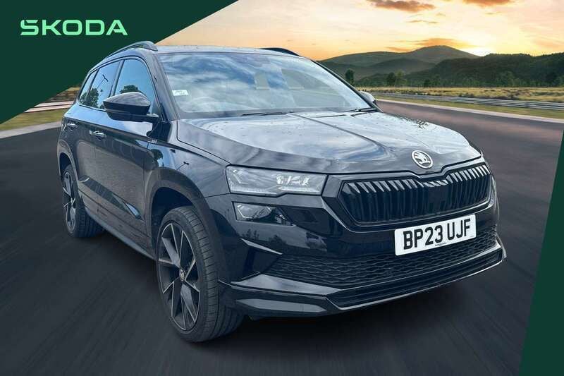 Black Used 2023 Skoda Karoq SportLine SUV | £24,985 (Good price) - Image 1/4
