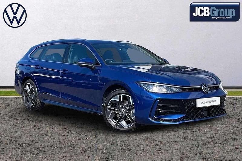 Blue Used 2024 VW Passat R-line Estate | £32,890 - Image 1/4