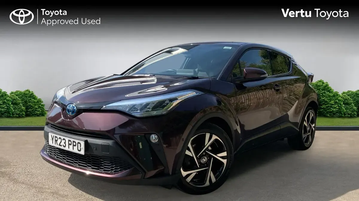 Used Toyota C-HR Design 122 HP (89 kW) 2023 Deep amethyst (metallic paint) SUV