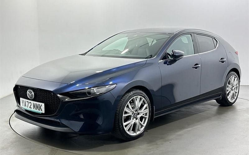 Begagnad Mazda 3 Inclusive 122 HK (89 kW) 2022 Blå Halvkombi