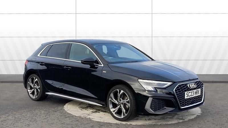 Black Used 2023 Audi A3 S-Line Hatchback | £20,636 (Fair price) - Image 1/3