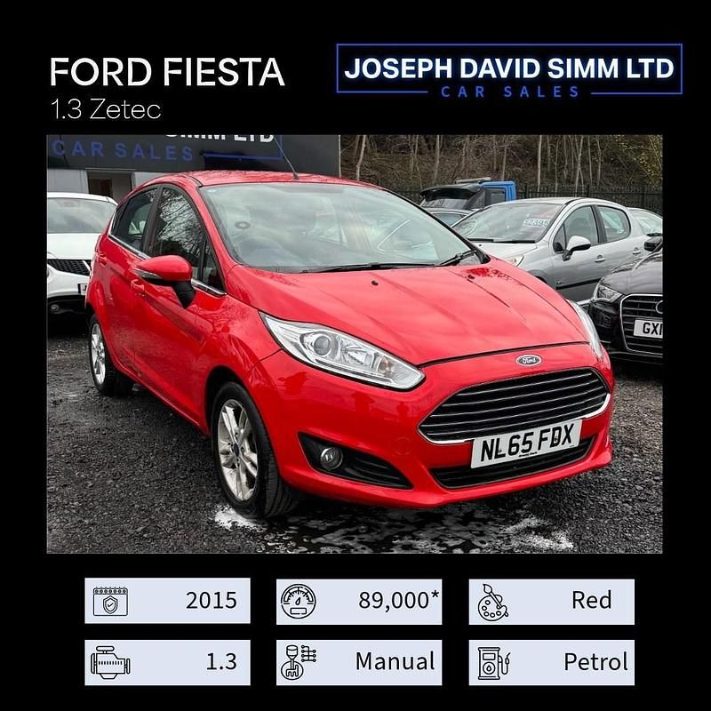 Red Used 2015 Ford Fiesta Zetec Hatchback | £4,199 - Image 1/4