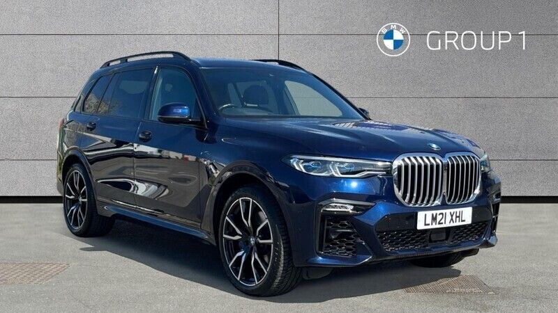 Tanzanite blue Used 2021 BMW X7 M Sport SUV | £51,490 (Fair price) - Image 1/4