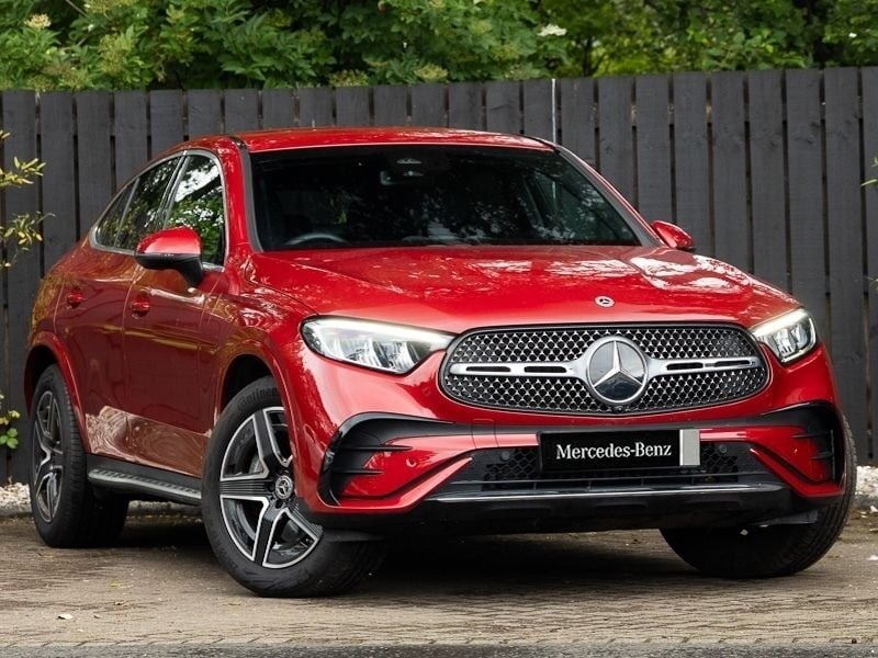 Red Used 2024 Mercedes GLC300 AMG line Coupe | £49,498 - Image 1/4