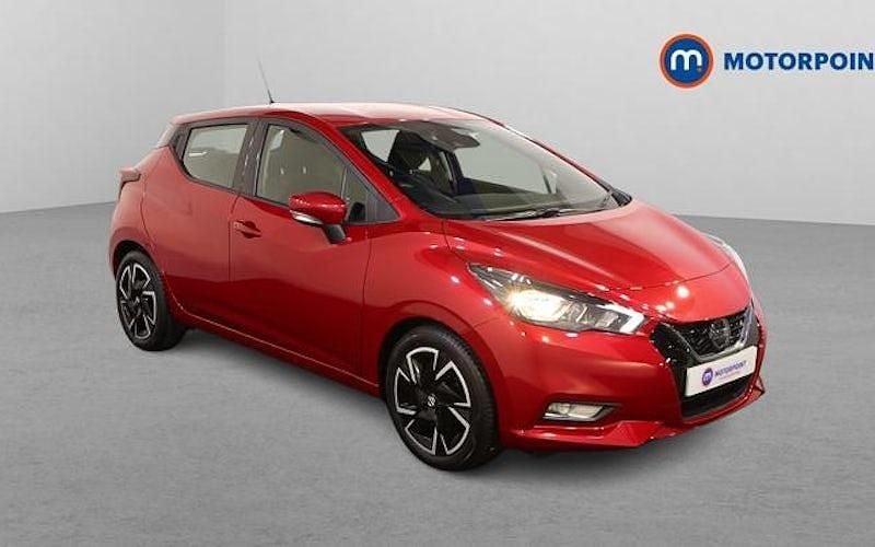 Red Used 2022 Nissan Micra Acenta Hatchback | £13,699 (Fair price) - Image 1/4