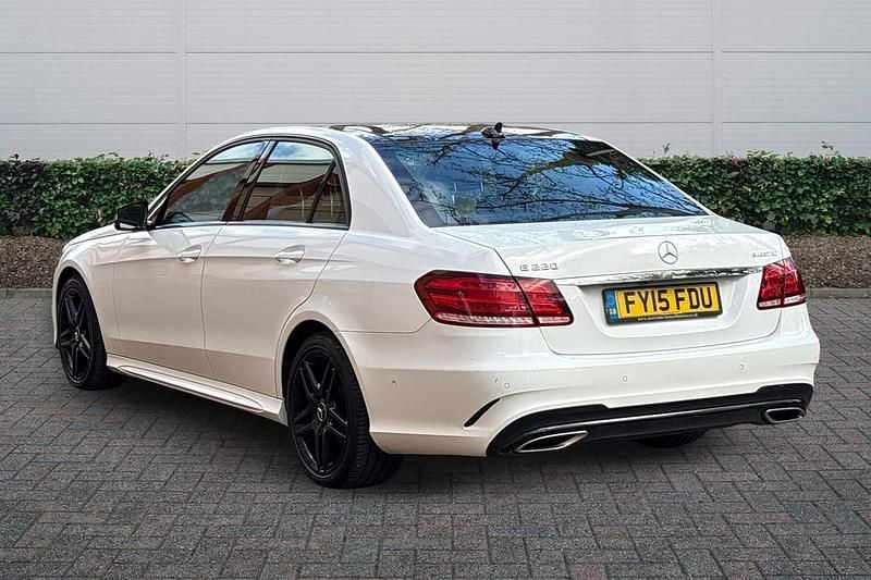 Used Mercedes E220 Premium 2015 White Sedan