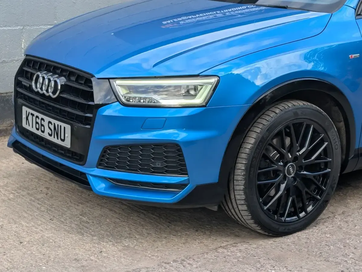 Used Audi Q3 Black Edition 150 HP (110 kW) 2017 Blue SUV