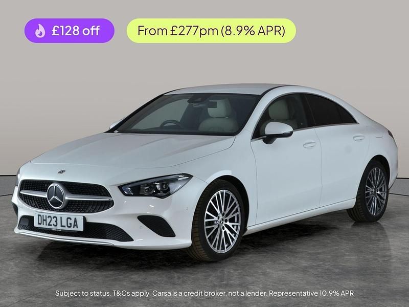 White Used 2023 Mercedes CLA200 Executive Coupe | £23,292 (Super price) - Image 1/2